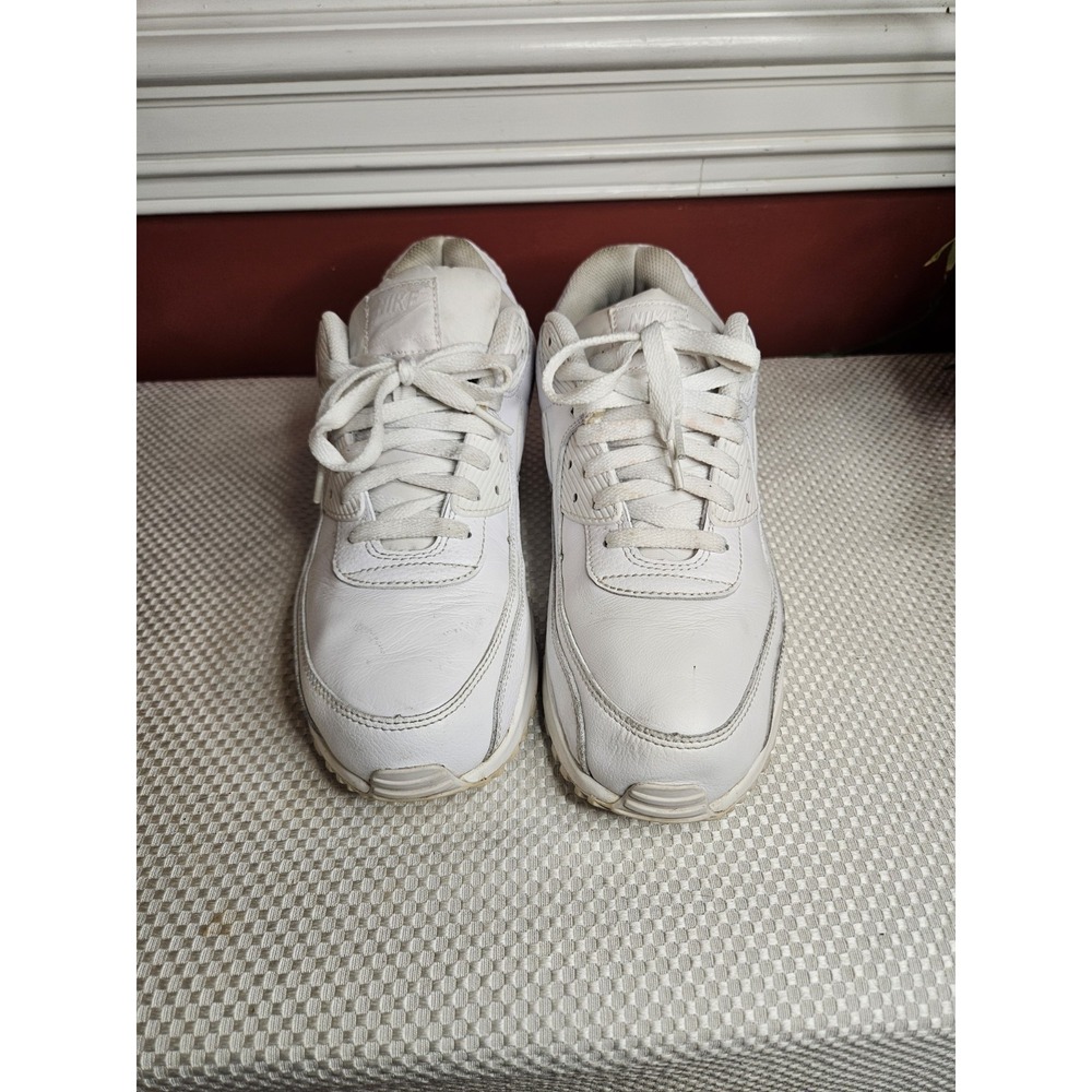 Nike Air Max 90 Leather 'Triple White' Men's Size 12 (CZ5594-100)
